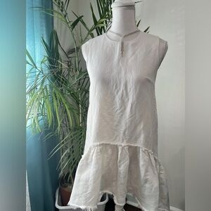 Zara White Trafaluc Collection Top